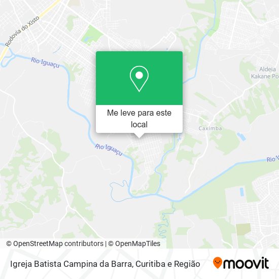 Igreja Batista Campina da Barra mapa
