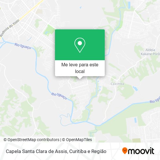 Capela Santa Clara de Assis mapa
