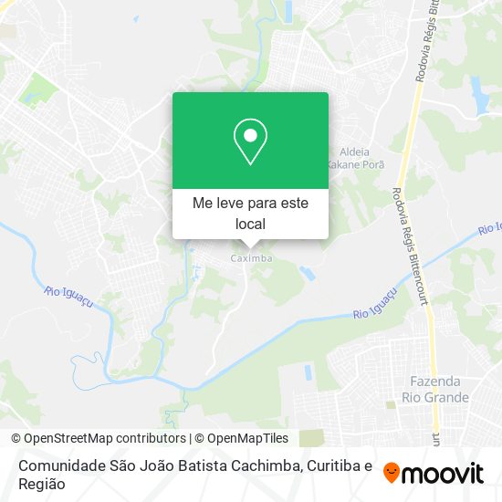 Comunidade São João Batista Cachimba mapa