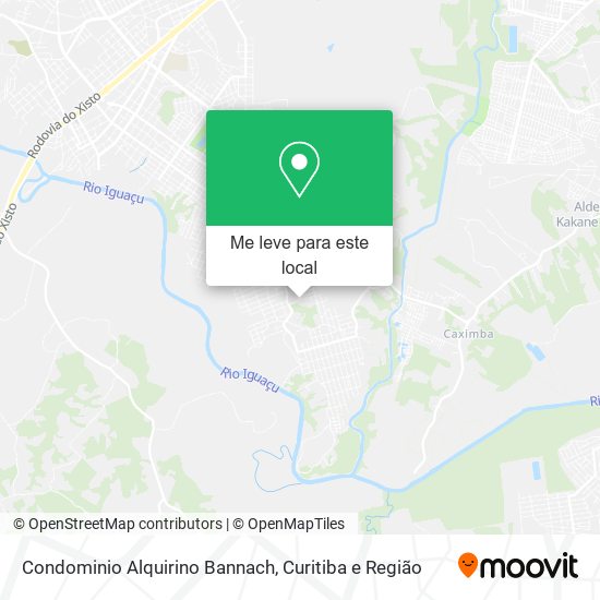 Condominio Alquirino Bannach mapa