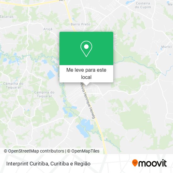 Interprint Curitiba mapa