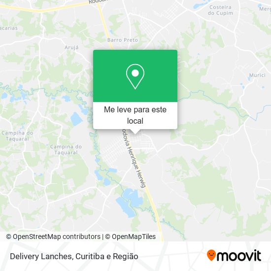 Delivery Lanches mapa
