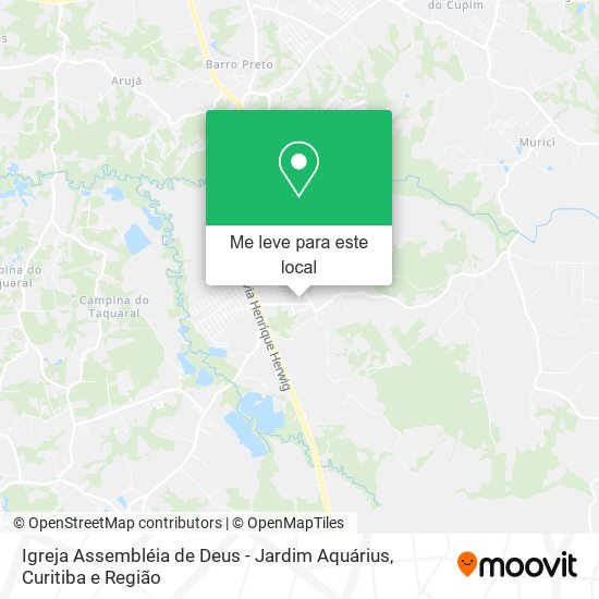 Igreja Assembléia de Deus - Jardim Aquárius mapa