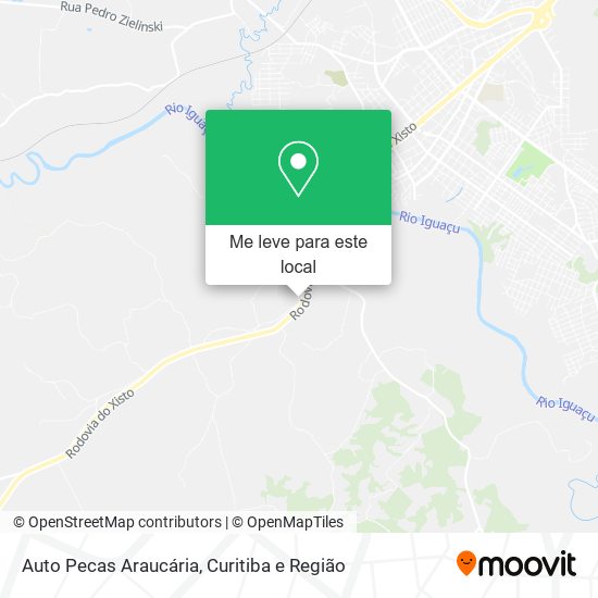 Auto Pecas Araucária mapa