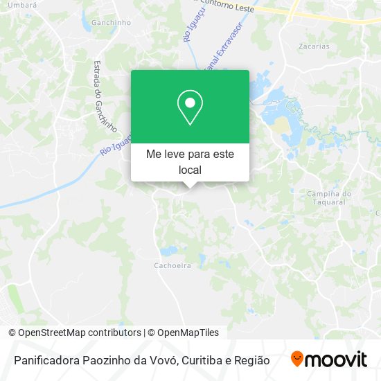 Panificadora Paozinho da Vovó mapa