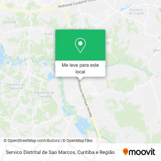 Servico Distrital de Sao Marcos mapa