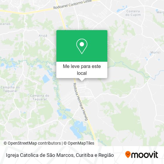 Igreja Catolica de São Marcos mapa
