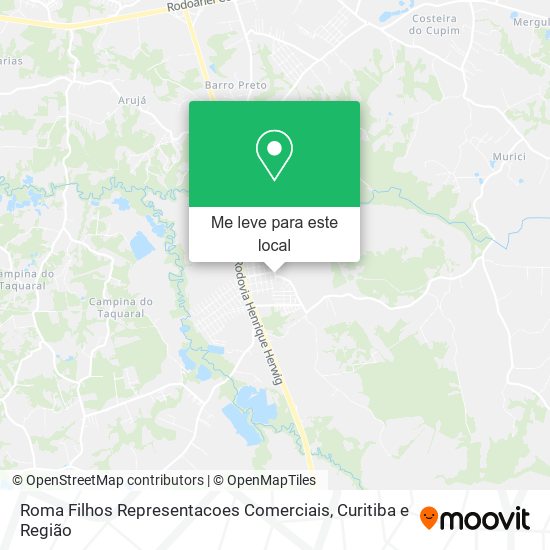 Roma Filhos Representacoes Comerciais mapa