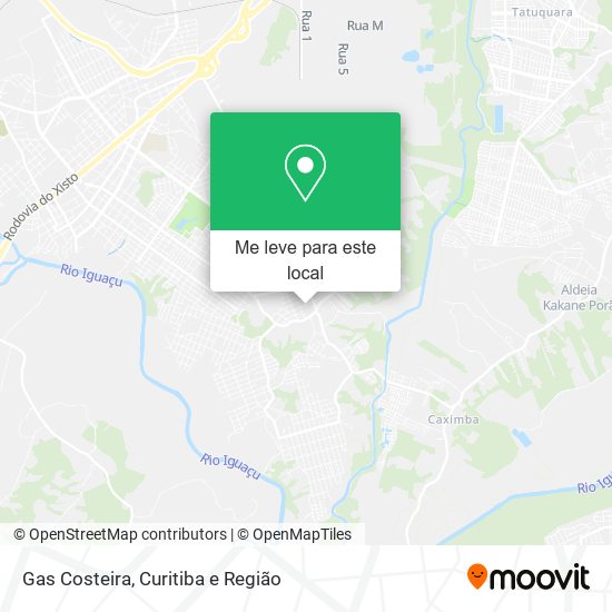 Gas Costeira mapa