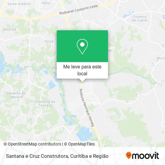 Santana e Cruz Construtora mapa