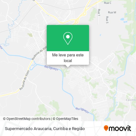 Supermercado Araucaria mapa