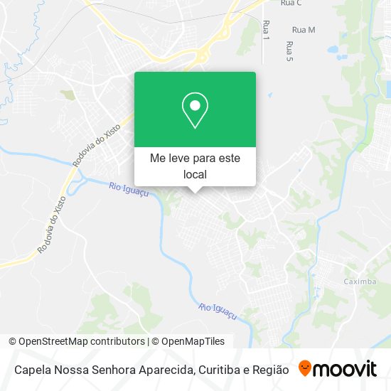 Capela Nossa Senhora Aparecida mapa