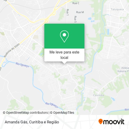 Amanda Gás mapa