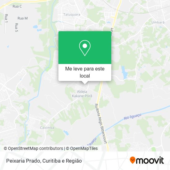Peixaria Prado mapa