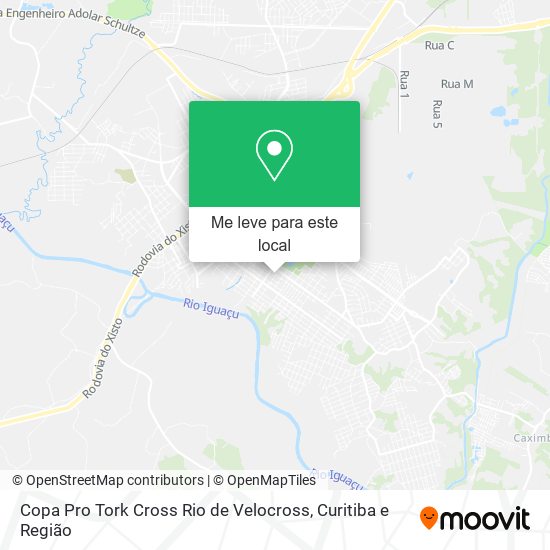 Copa Pro Tork Cross Rio de Velocross mapa