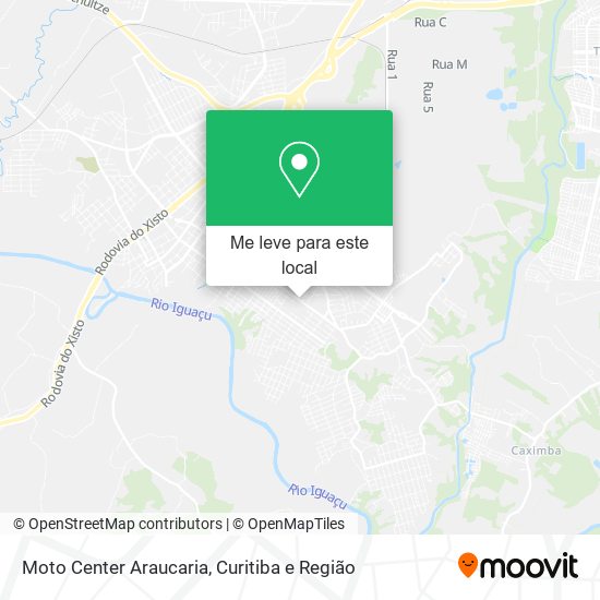 Moto Center Araucaria mapa