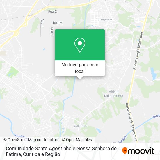 Comunidade Santo Agostinho e Nossa Senhora de Fátima mapa