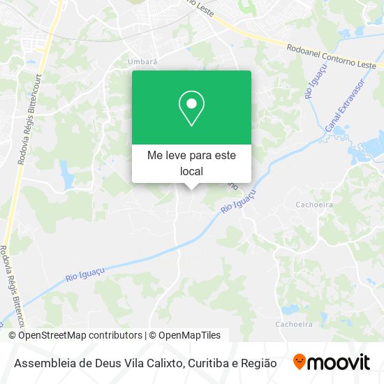 Assembleia de Deus Vila Calixto mapa