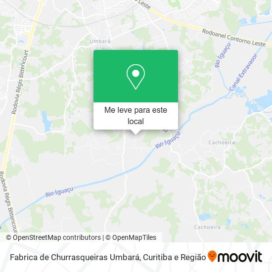 Fabrica de Churrasqueiras Umbará mapa