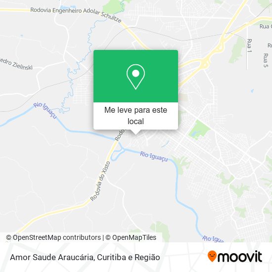 Amor Saude Araucária mapa