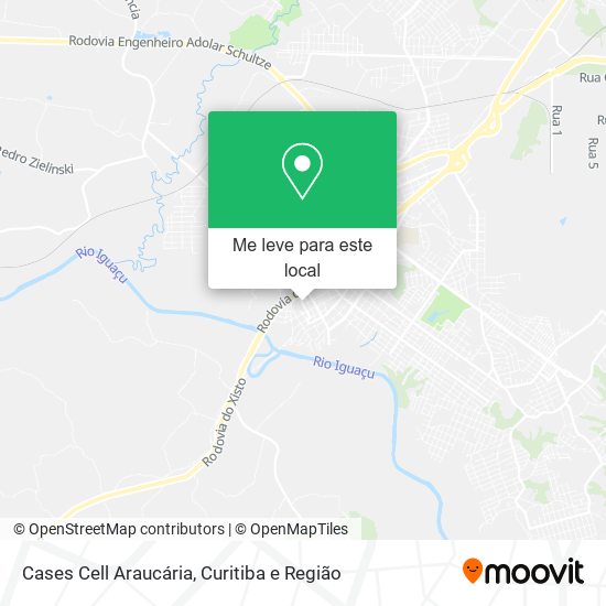 Cases Cell Araucária mapa