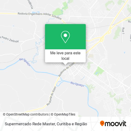 Supermercado Rede Master mapa