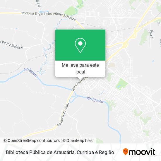 Biblioteca Pública de Araucária mapa