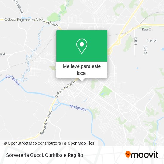 Sorveteria Gucci mapa