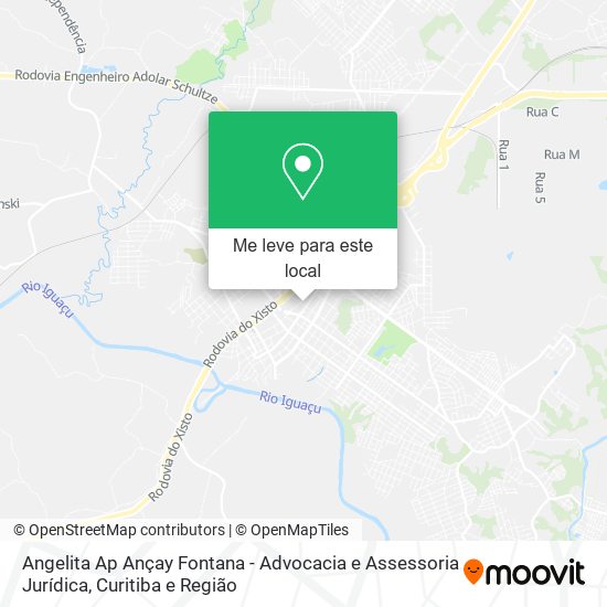 Angelita Ap Ançay Fontana - Advocacia e Assessoria Jurídica mapa