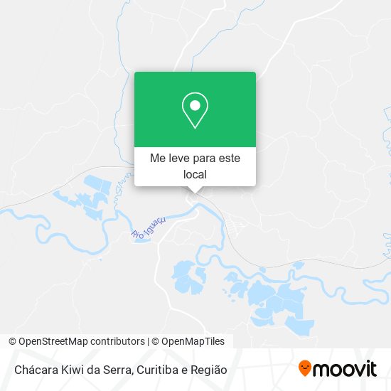 Chácara Kiwi da Serra mapa