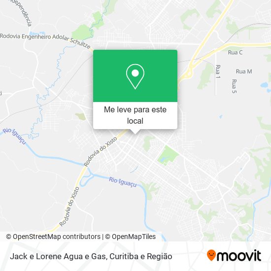Jack e Lorene Agua e Gas mapa