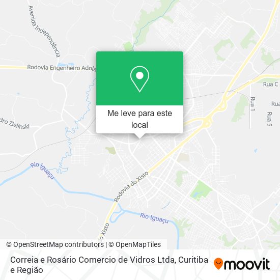 Correia e Rosário Comercio de Vidros Ltda mapa