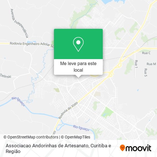 Associacao Andorinhas de Artesanato mapa