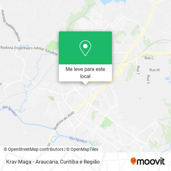 Krav Maga - Araucária mapa