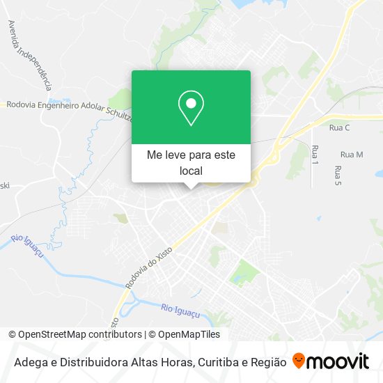 Adega e Distribuidora Altas Horas mapa