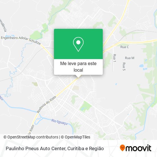 Paulinho Pneus Auto Center mapa