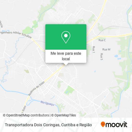 Transportadora Dois Coringas mapa