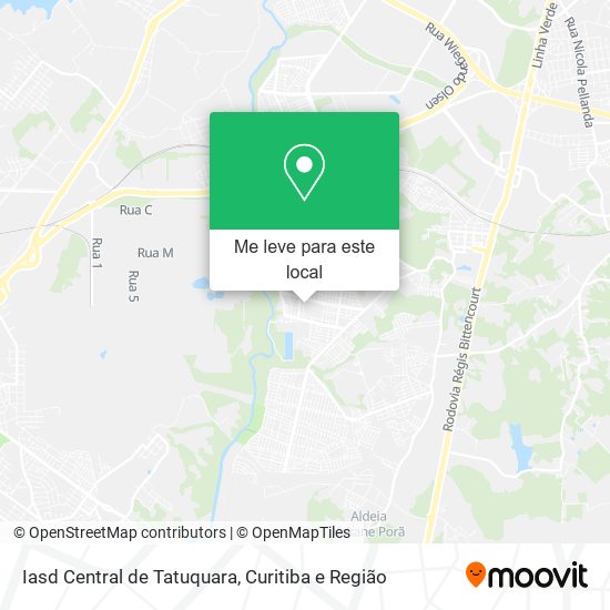 Iasd Central de Tatuquara mapa