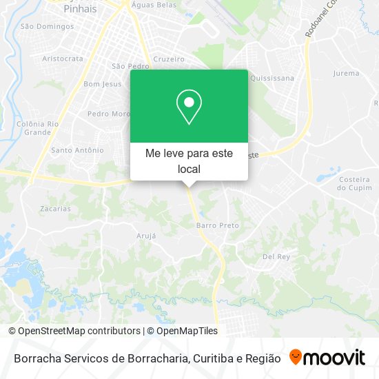 Borracha Servicos de Borracharia mapa