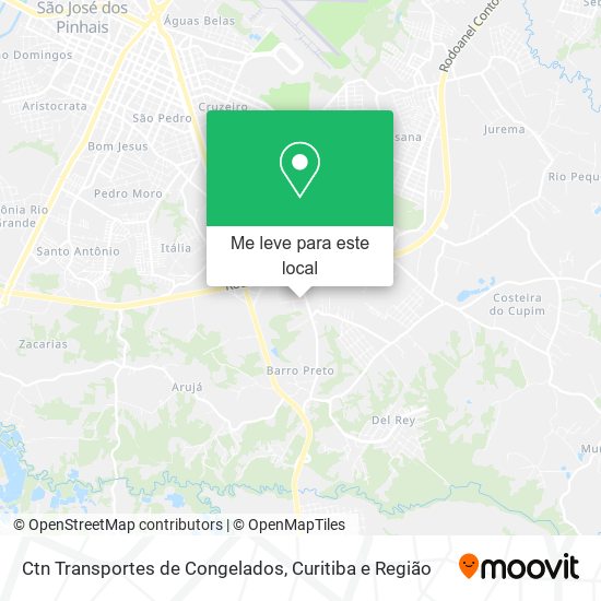 Ctn Transportes de Congelados mapa