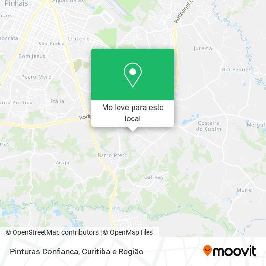 Pinturas Confianca mapa