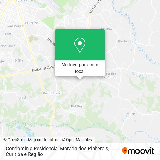 Condominio Residencial Morada dos Pinherais mapa