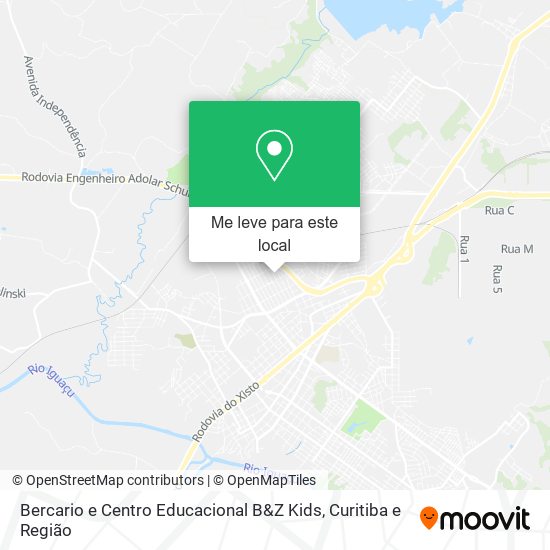 Bercario e Centro Educacional B&Z Kids mapa