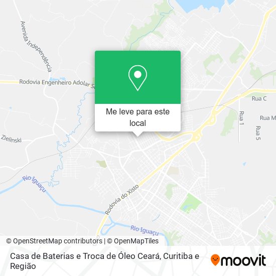 Casa de Baterias e Troca de Óleo Ceará mapa
