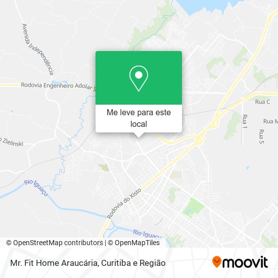 Mr. Fit Home Araucária mapa