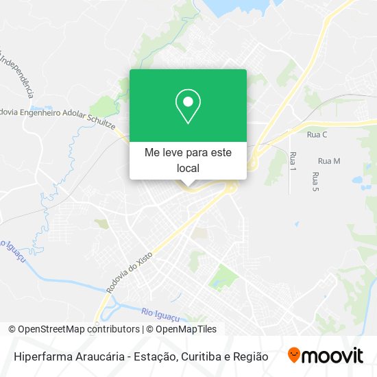 Hiperfarma Araucária - Estação mapa