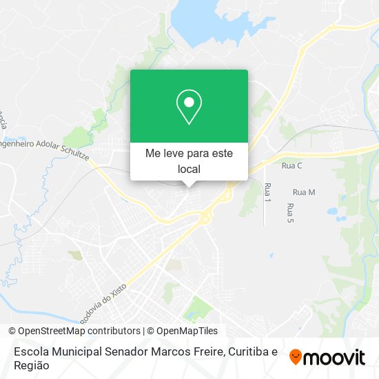 Escola Municipal Senador Marcos Freire mapa