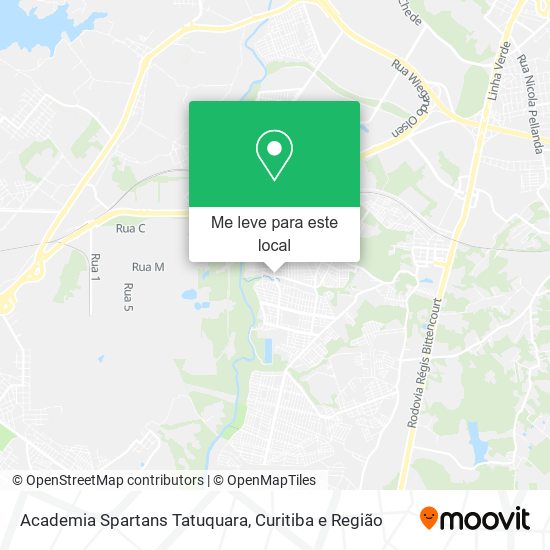 Academia Spartans Tatuquara mapa