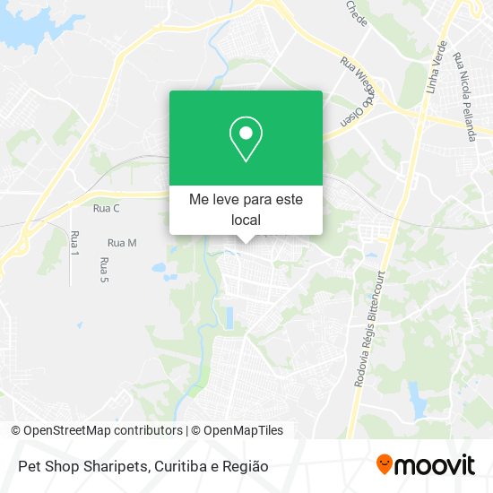 Pet Shop Sharipets mapa