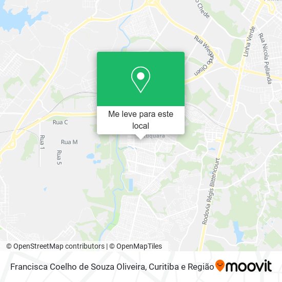 Francisca Coelho de Souza Oliveira mapa